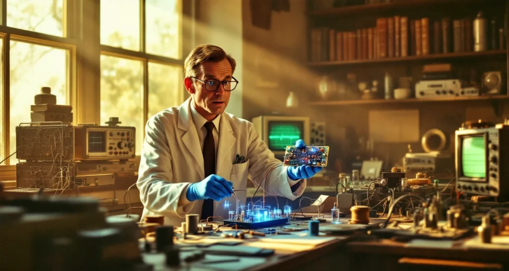 Descobertas Científicas Acidentais, engenheiro Wilson Greatbatch estava trabalhando em um dispositivo para registrar ritmos cardíacos no Hospital